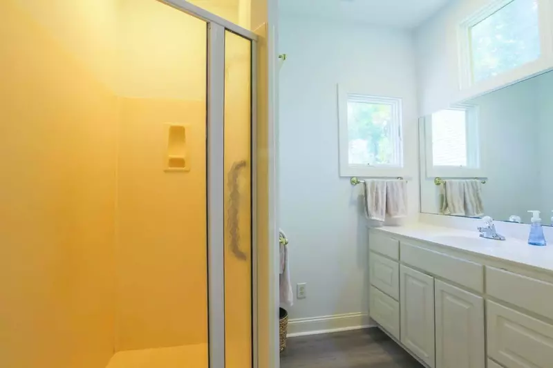 There is also a walk-in shower in the en suite bathroom for the master suite.
