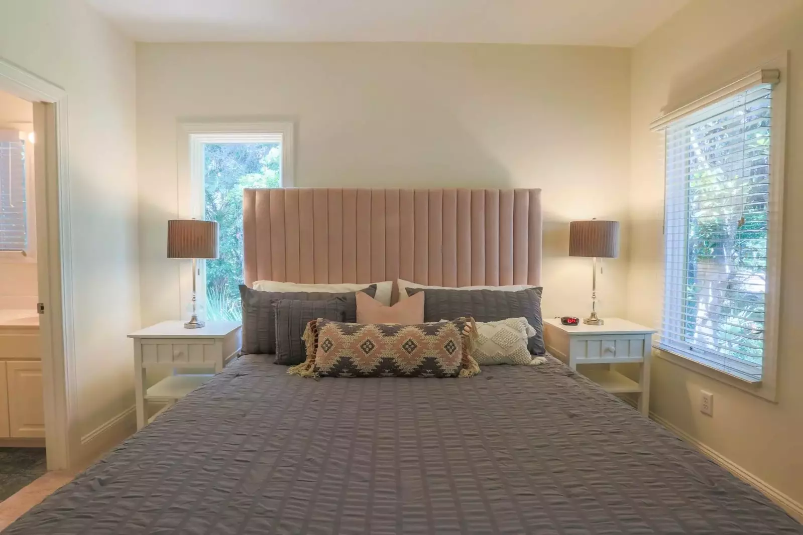 Each of the beds will be made in advance of your arrival with freshly laundered sheets.