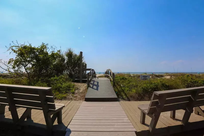 This is the Mariners Walk boardwalk & beach access point.