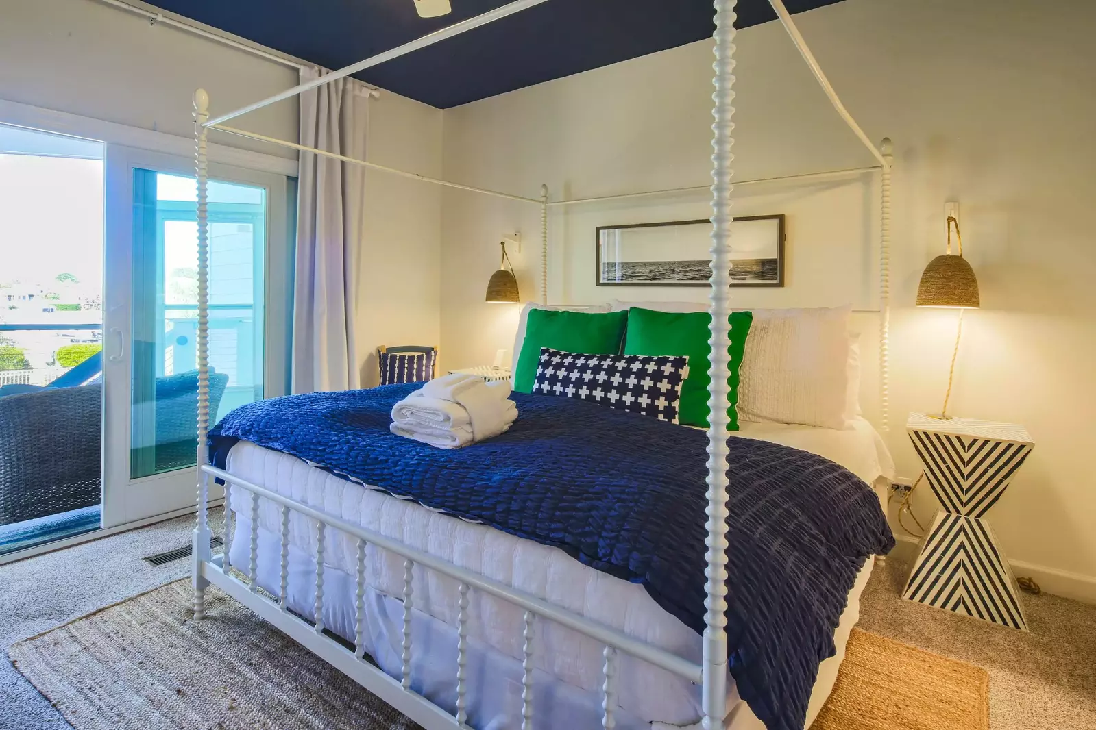 Sunny Side Up is a beautifully decorated condo that overlooks the Isle of Palms marina and Morgan Creek.