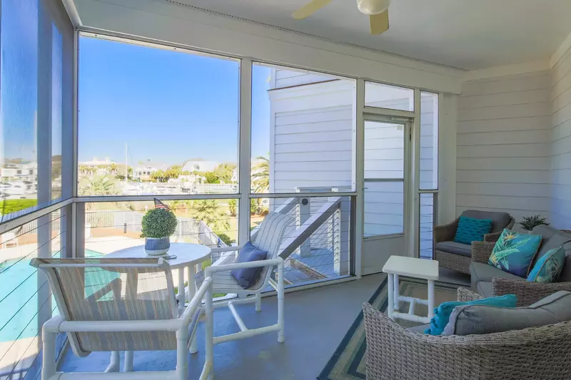 You'll love the bird's-eye views of the community pool, Isle of Palms marina and Morgan Creek.