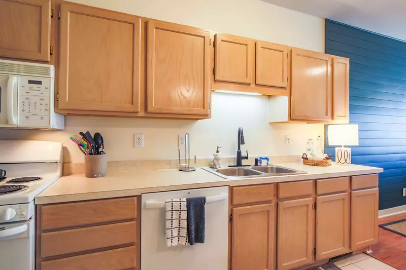 There is plenty of room in this spacious kitchen to prepare your family's meals.