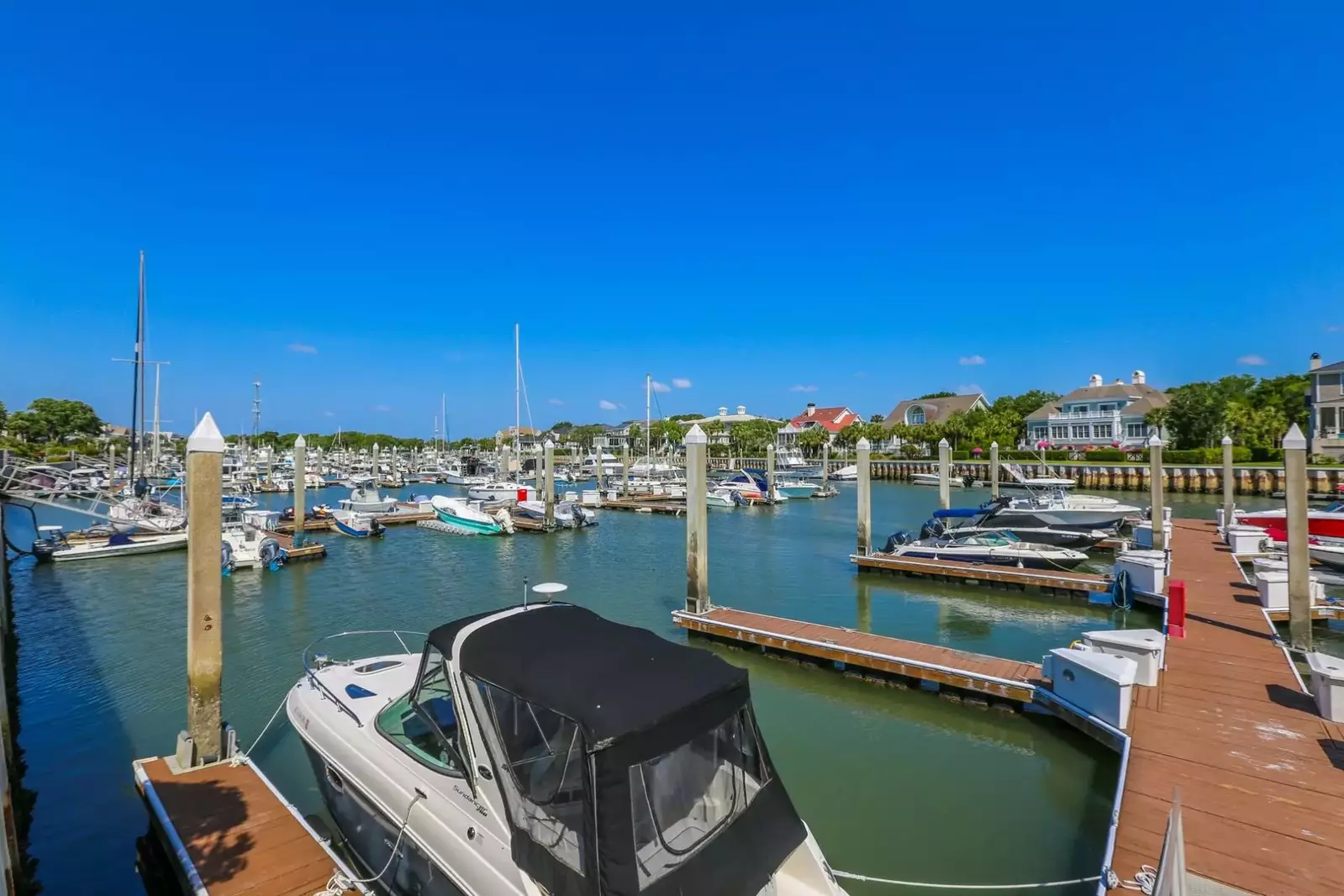 Boat rentals are available at the Isle of Palms Marina.