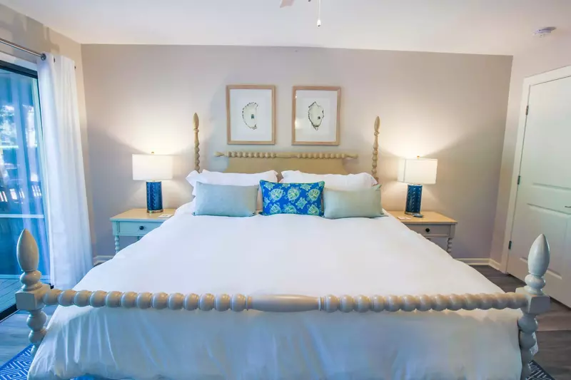 Greensward has two master bedrooms -- each with a king bed and en suite bathroom.