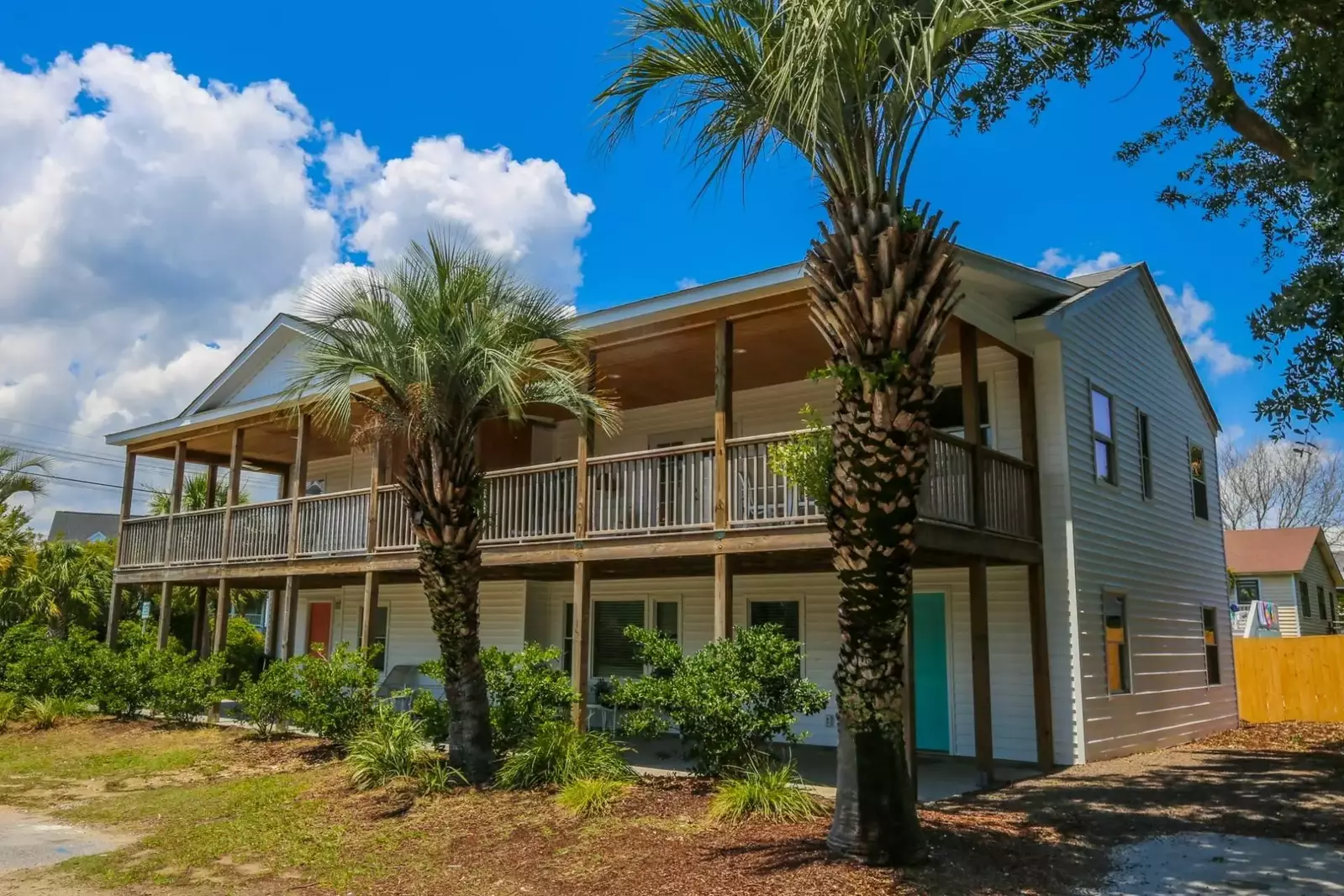 Carolina Breezes East is located on the east side of this side-by-side duplex.