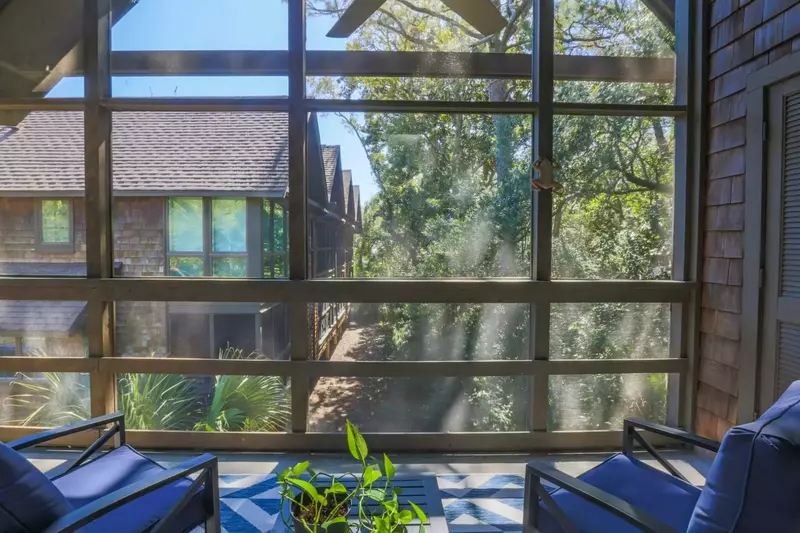 You'll love to feel the ocean breezes on our screened porch.