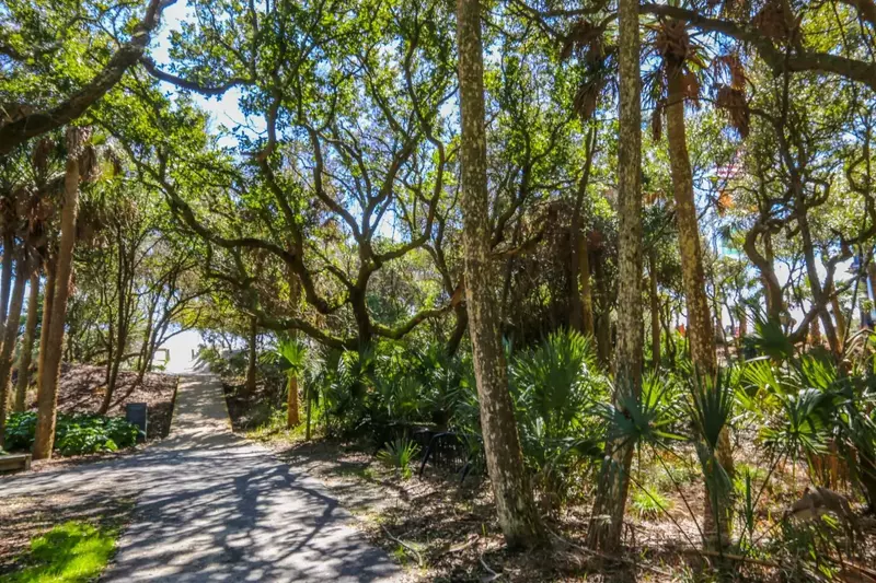 Cool Blow is a relaxing, tree lined walk away from the beach access point.