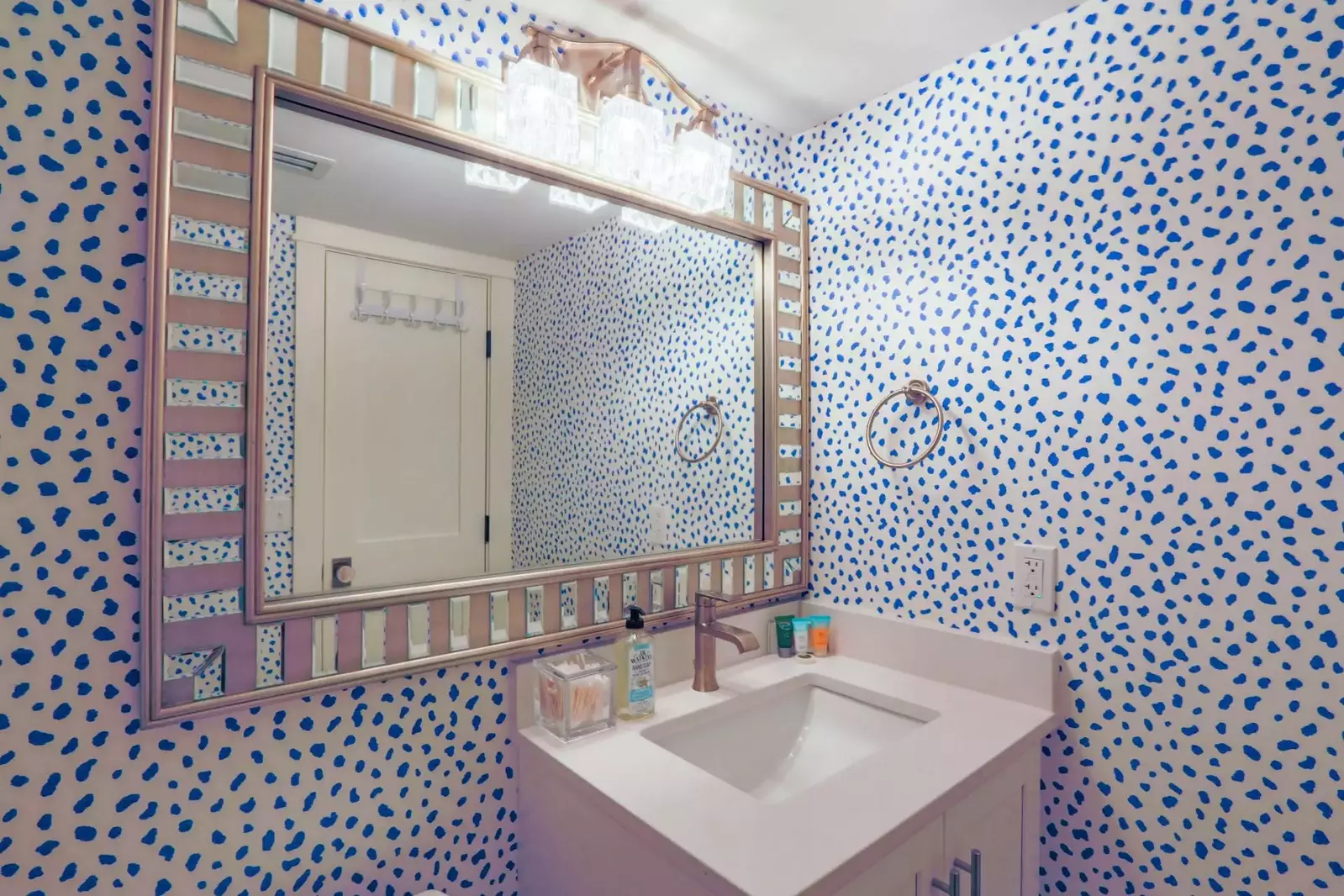 This is the renovated, en suite bathroom for the twin bedroom.