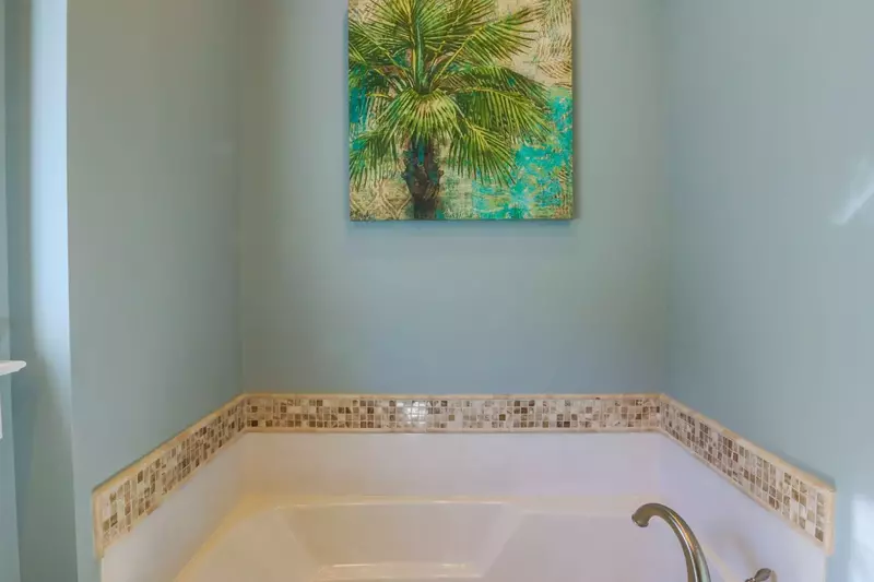 The master bathroom also has this wonderful soaking tub.