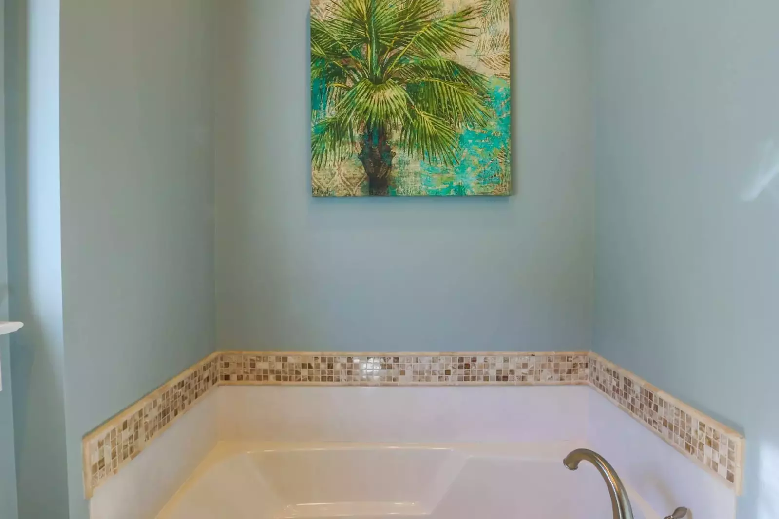 The master bathroom also has this wonderful soaking tub.