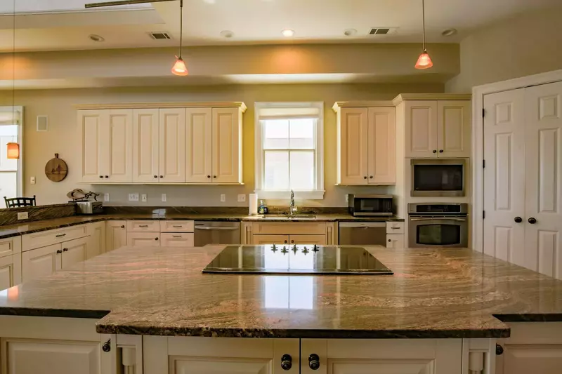 There's plenty of room in the kitchen for you and your guests to prepare your meals.