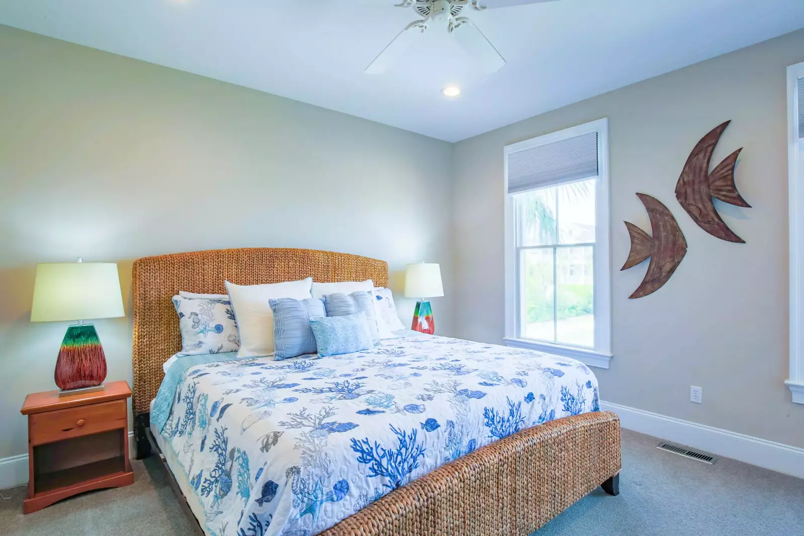 The second master suite is also located on the home's lower level.