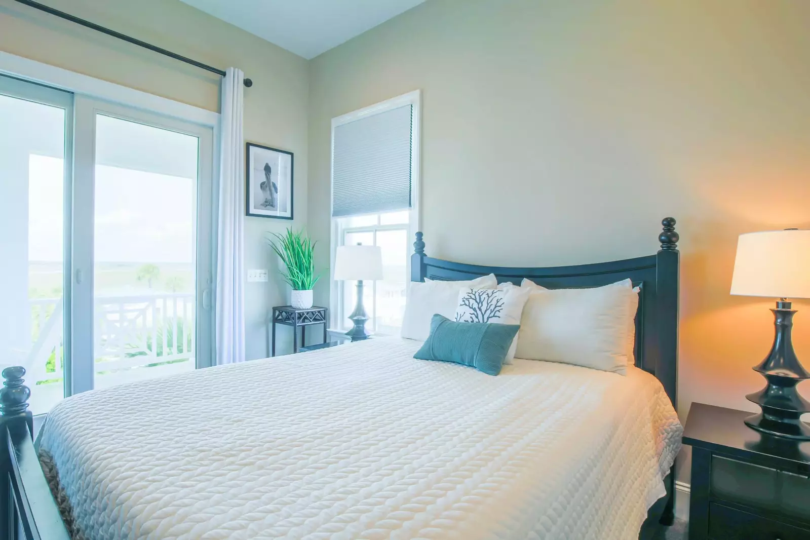 This suite is also located on the home's main level near the living room.