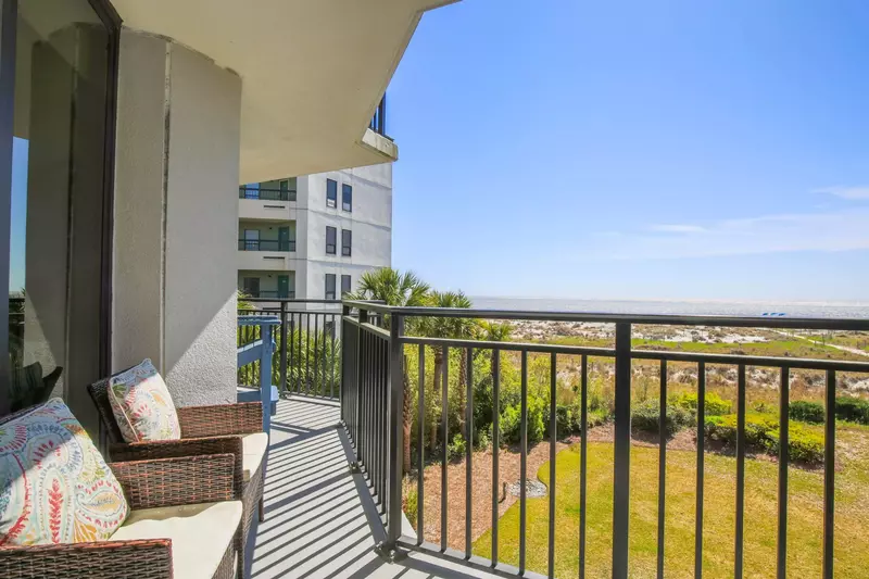 You'll never tire of this view from the outdoor sofa off of the master suite.