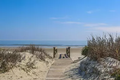 Eugenia is directly across the street from Boardwalk 13. You can be on the sand in under a minute!