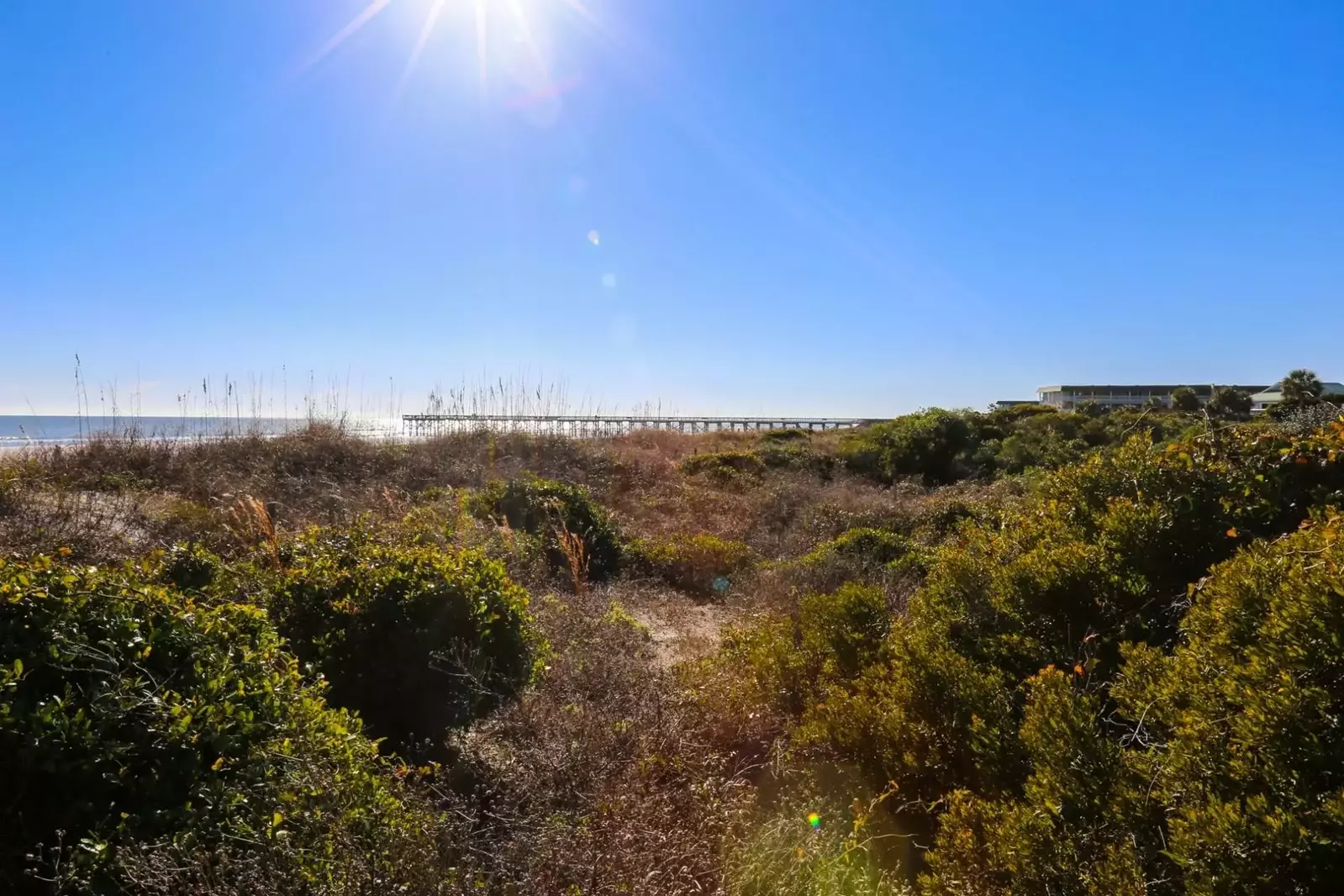 The boardwalk helps you cross these beautiful sand dunes that separate the Beachside community from the beach.