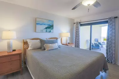 You can watch the sun rise from the private balcony off the master bedroom and living room.
