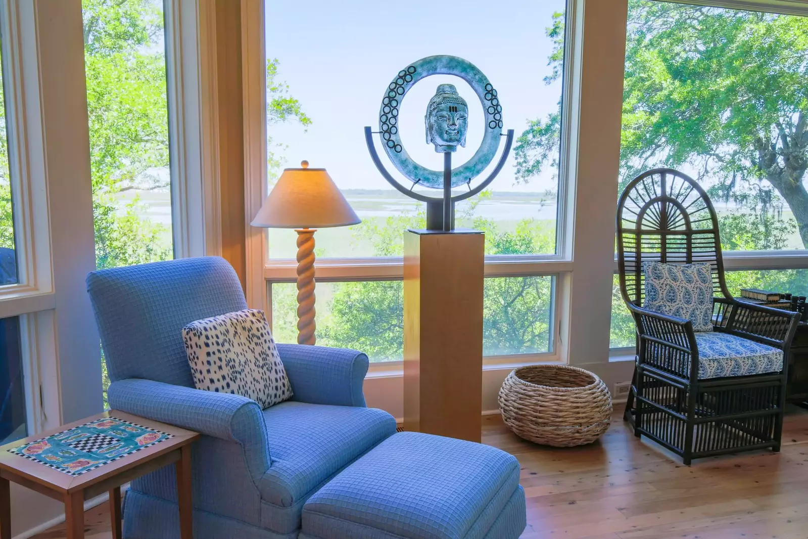 You'll never tire of the home's gorgeous view of the marsh along the Kiawah River.