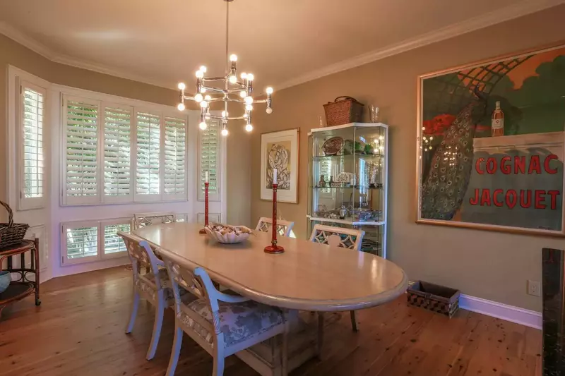 The home's two dining tables create the perfect opportunity for separate dining tables for the kids & adults.