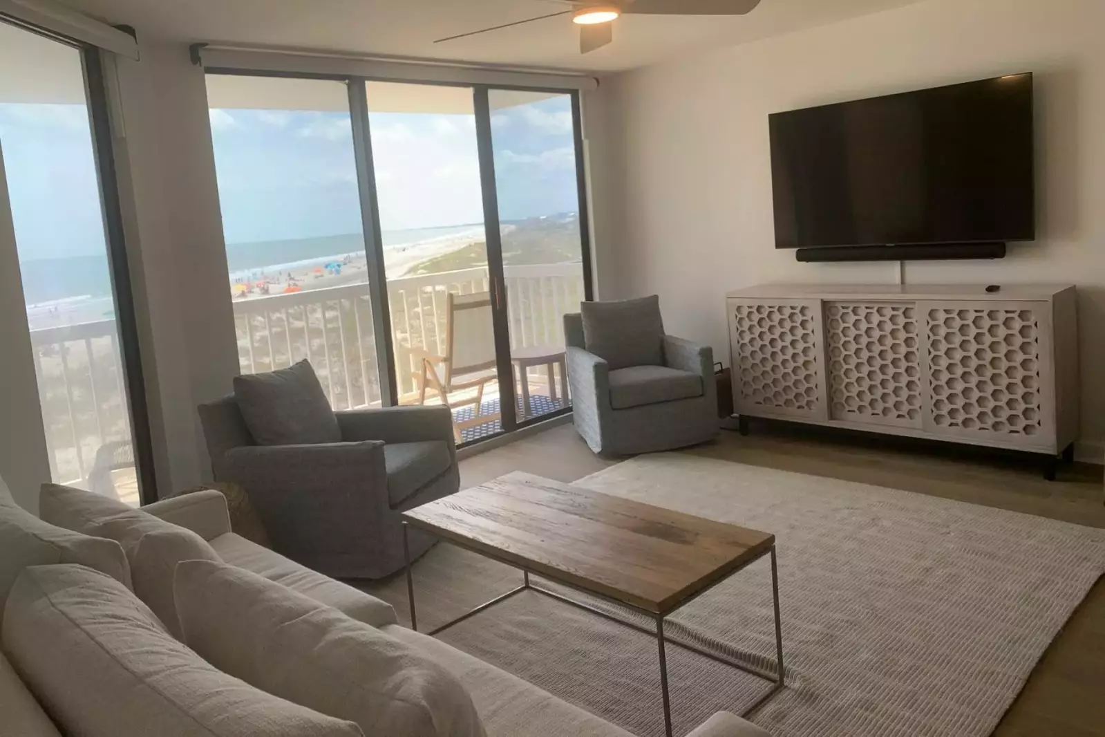 There's plenty of room for you and your guests to spread out, relax & watch the crashing ocean waves.