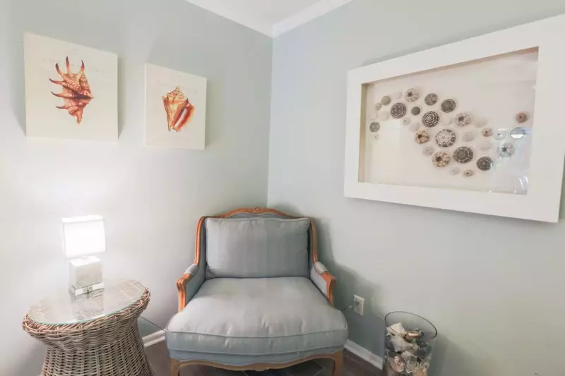 There is also a small seating area in the master suite.