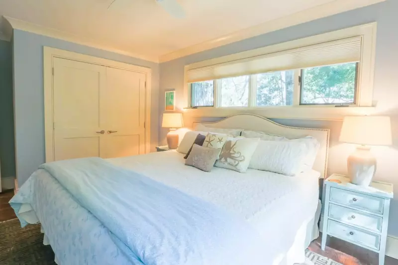 Over the Moon has wide plank hardwood flooring in each of the bedrooms, kitchen & living room areas.