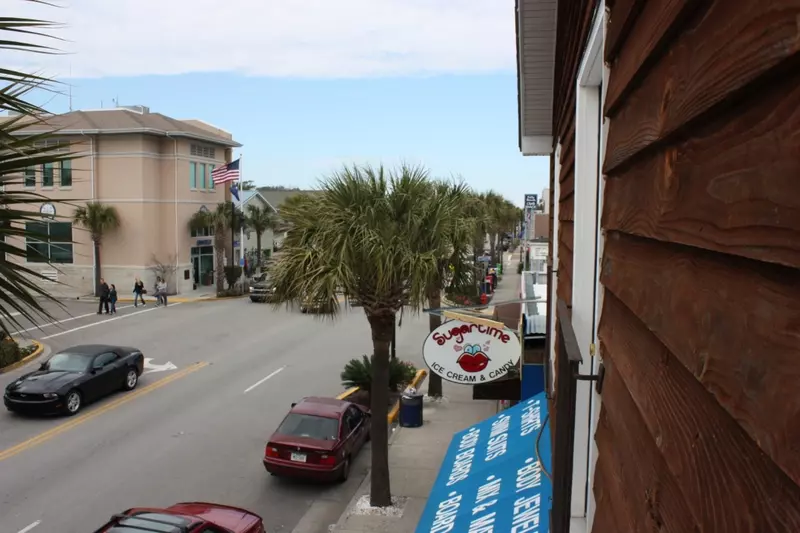 Downtown Folly Beach is just outside the door.