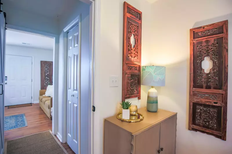 There's also room in the hallway closet for you to store your personal belongings.