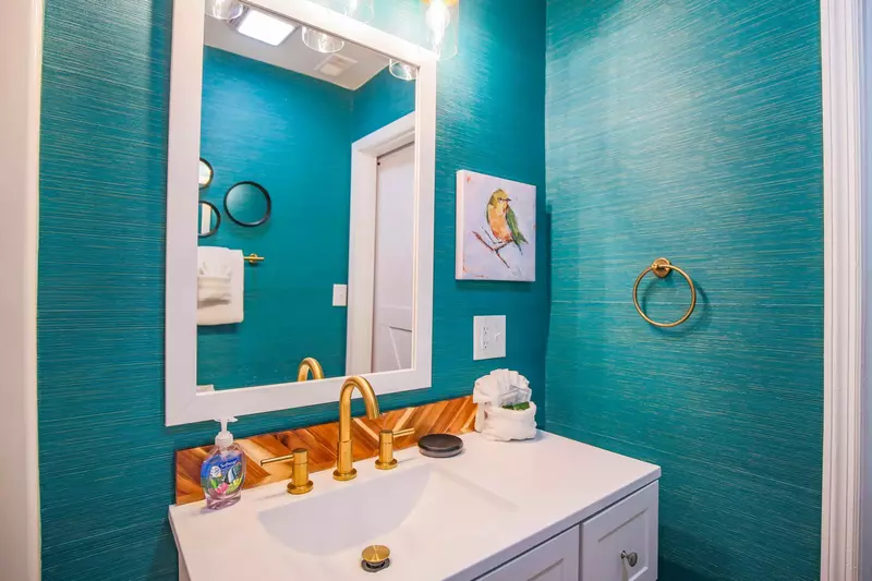There is plenty of room to store your personal items on or within the vanity.