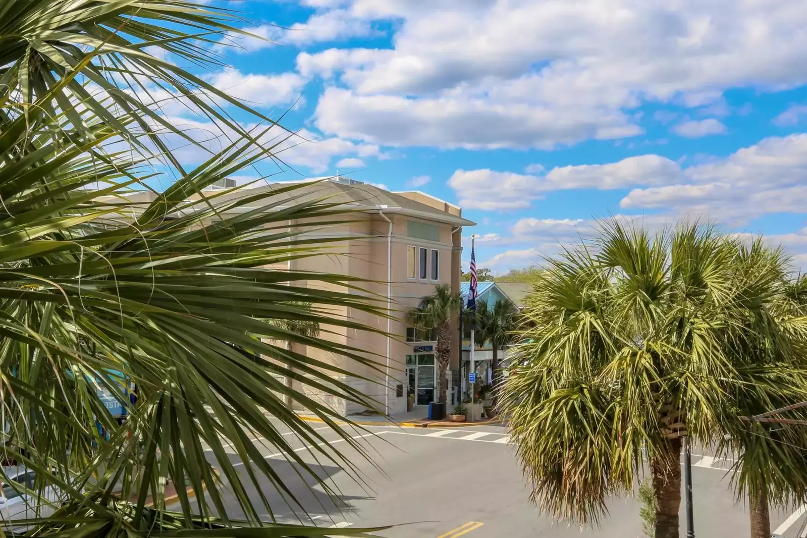 Folly Beach City Hall is just a stone throw away from Shangri-La.