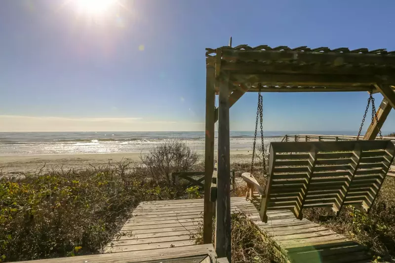 Imagine swinging on your own swing on a deserted beach watching the sunrise....