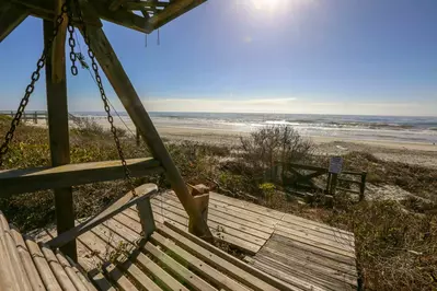 Enjoy our private beachfront decks!