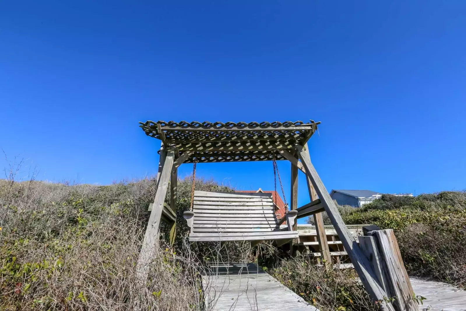 You'll love our private boardwalk & deck nestled among the sand dunes.