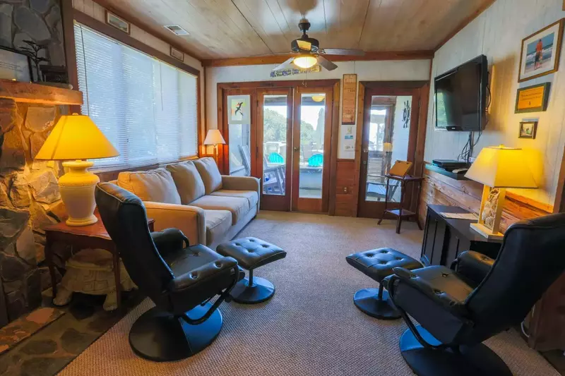There are plenty of areas for your family or friends to spread out and relax.