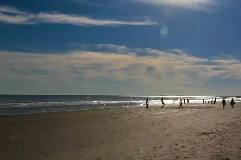 Play some beach volleyball or walk the dog.... you decide!