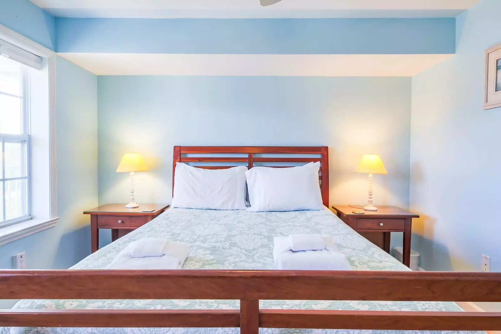 Each of the beds will be made in advance of your arrival with freshly laundered sheets.
