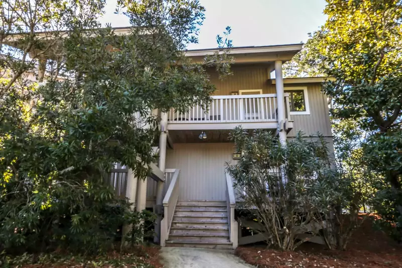 Our beach home is located up these 8 steps on the first floor of the building.