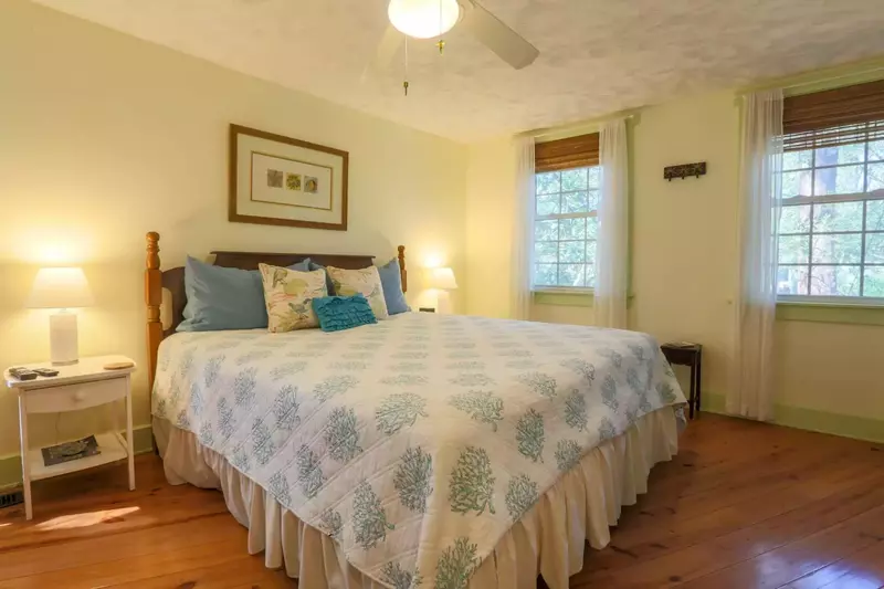 You'll love the soothing colors and beachy themed decor of the Shell Station House!