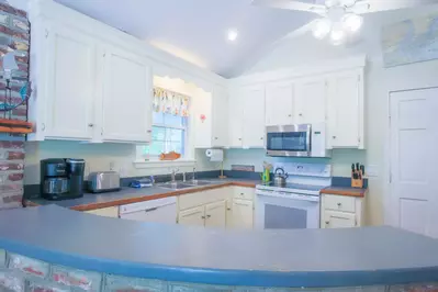 There's plenty of room in the kitchen for you and your guests.