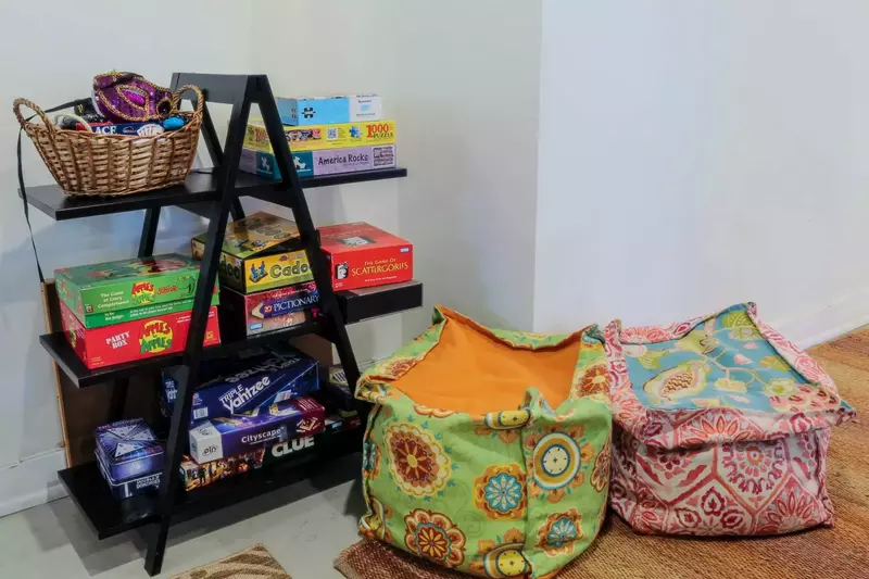 We also have family-friendly board games and puzzles ready for your enjoyment in the basement family room.