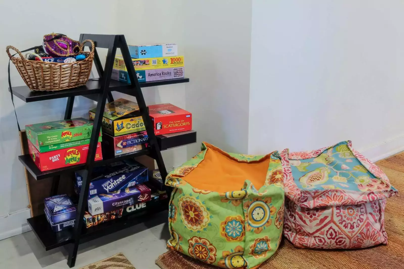 We also have family-friendly board games and puzzles ready for your enjoyment in the basement family room.