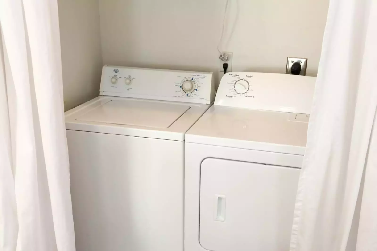 The home's washer & dryer are located on the first floor of the unit.