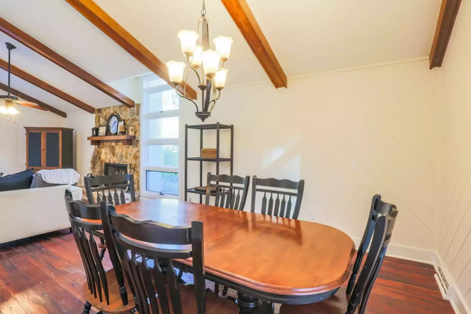 This spacious room gets terrific natural light.