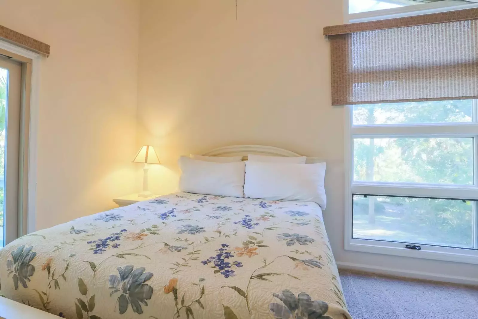 This bedroom receives wonderful natural light.