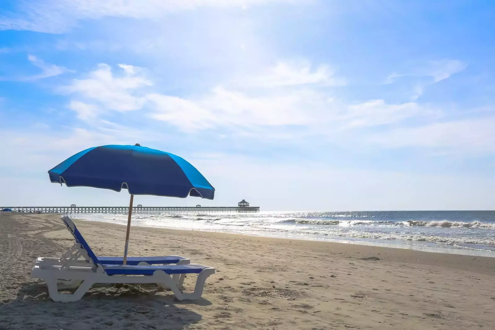 Siesta time at Folly Beach pier!