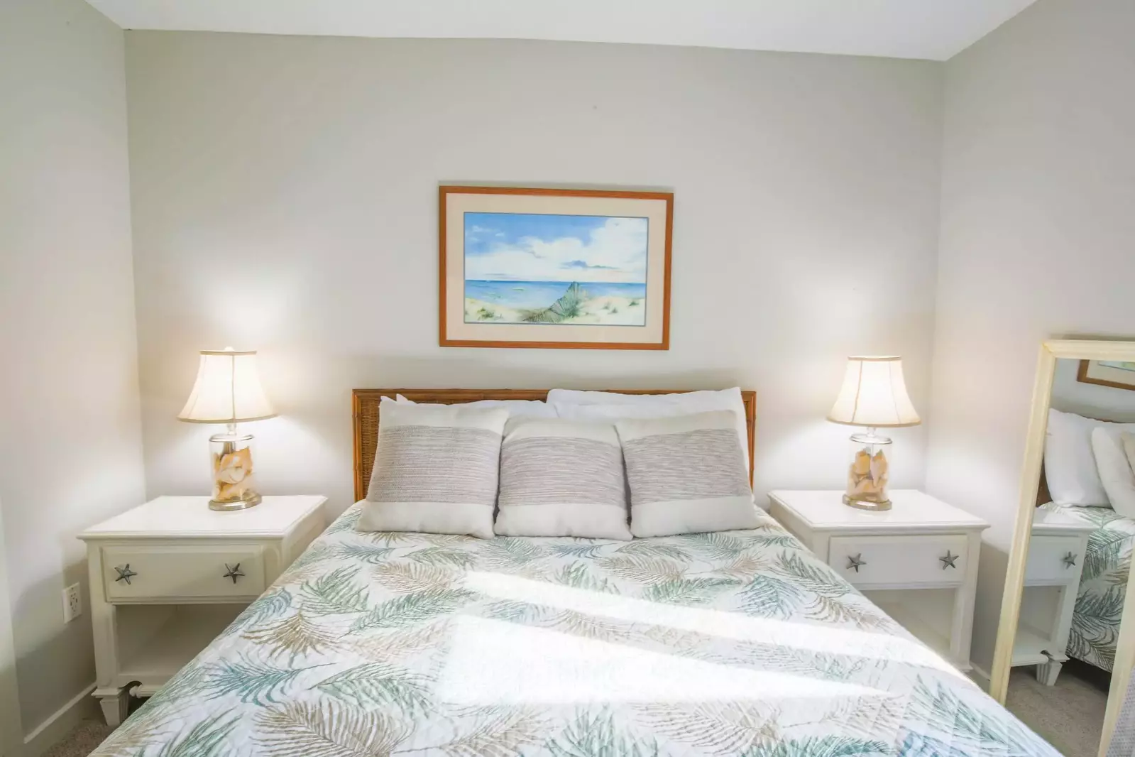 Each of the beds will be made in advance of your arrival with freshly laundered sheets.