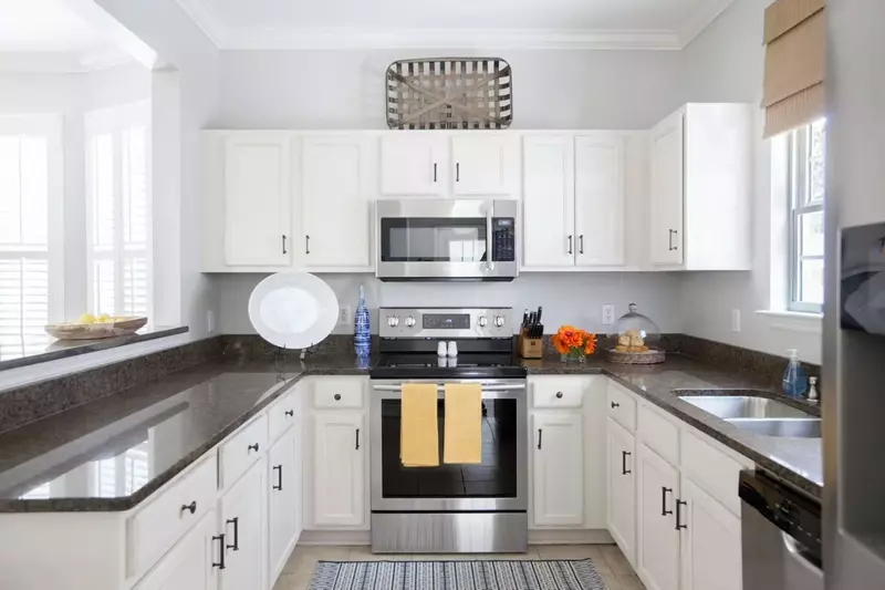 You'll love our fully stocked, sparkling kitchen!