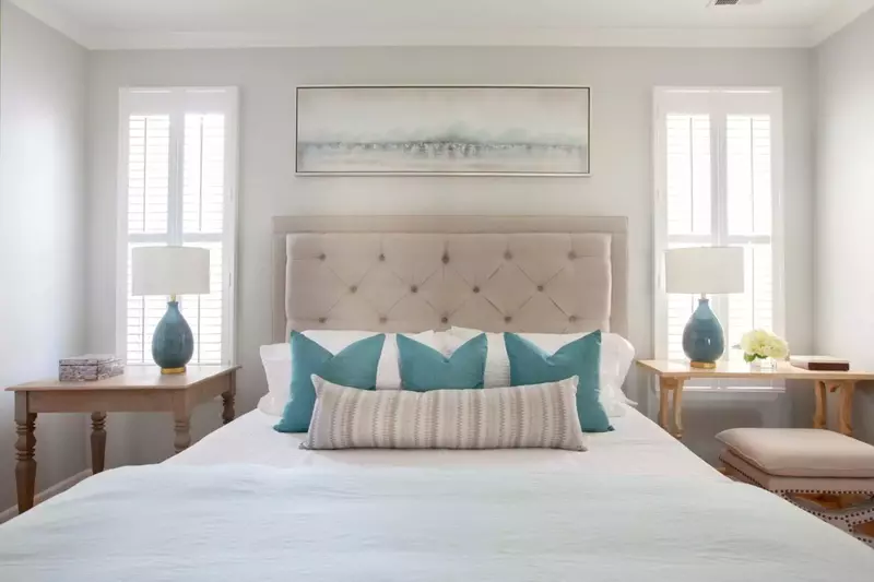 This luxurious king master suite is located on the first floor of the home.