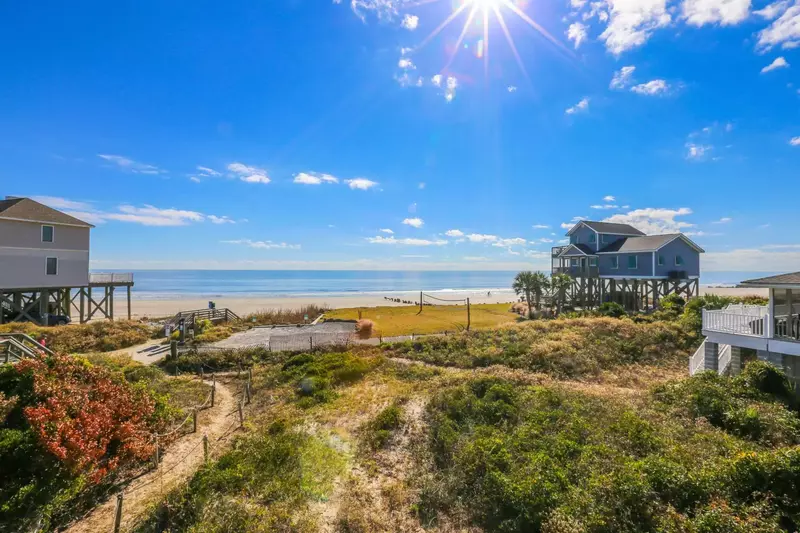 Follow the roped pathway from the house, cross the walkover and get your toes in the sand!