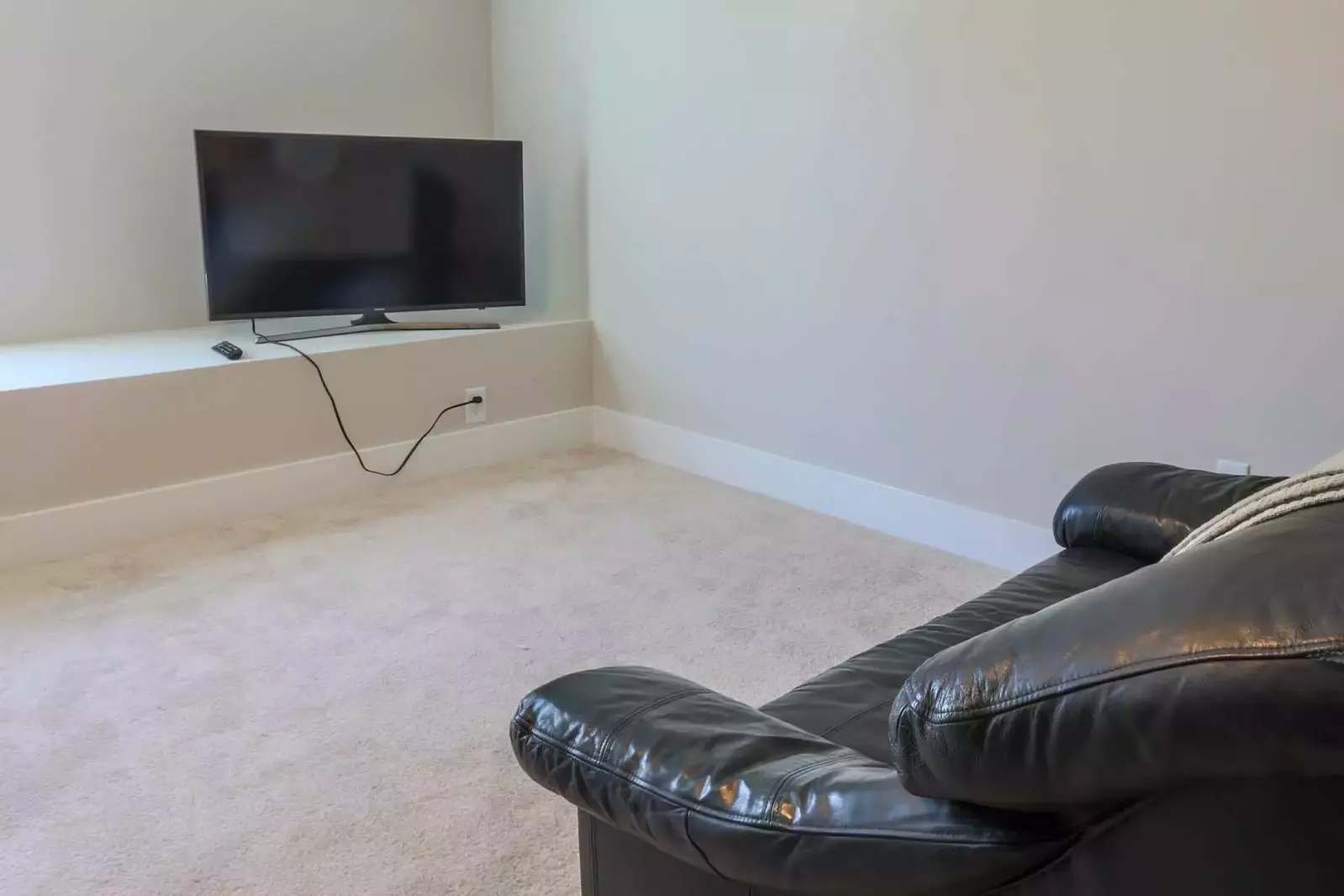 There's also a loveseat and TV in the third floor bonus room.
